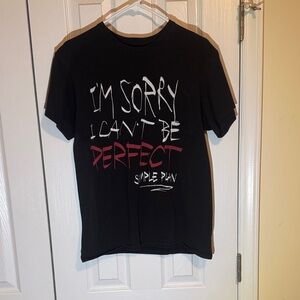 Simple Plan Rock Band I'm Sorry I Can't Be Perfect Black T Shirt